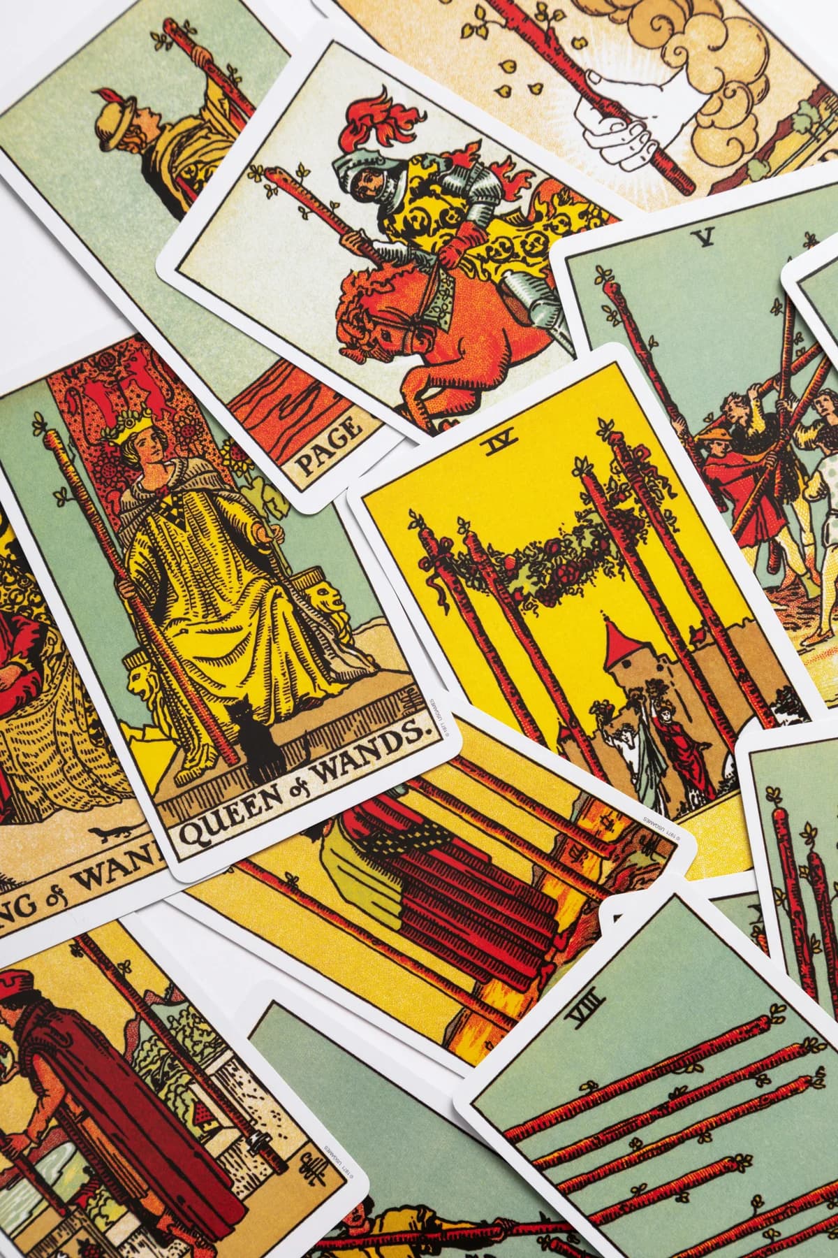 Carta do tarô Rider-Waite sobre a mesa